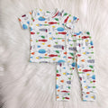 WS Bunch Of Fishing Lure White Lounge Set
