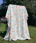 Stringed Christmas Lights Fleece Blanket