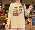 Comfort Colors Give Thanks To The Lord Long Sleeve Shirt