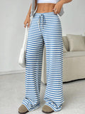 Women’s Striped Elastic Drawstring Pants {6 Options}