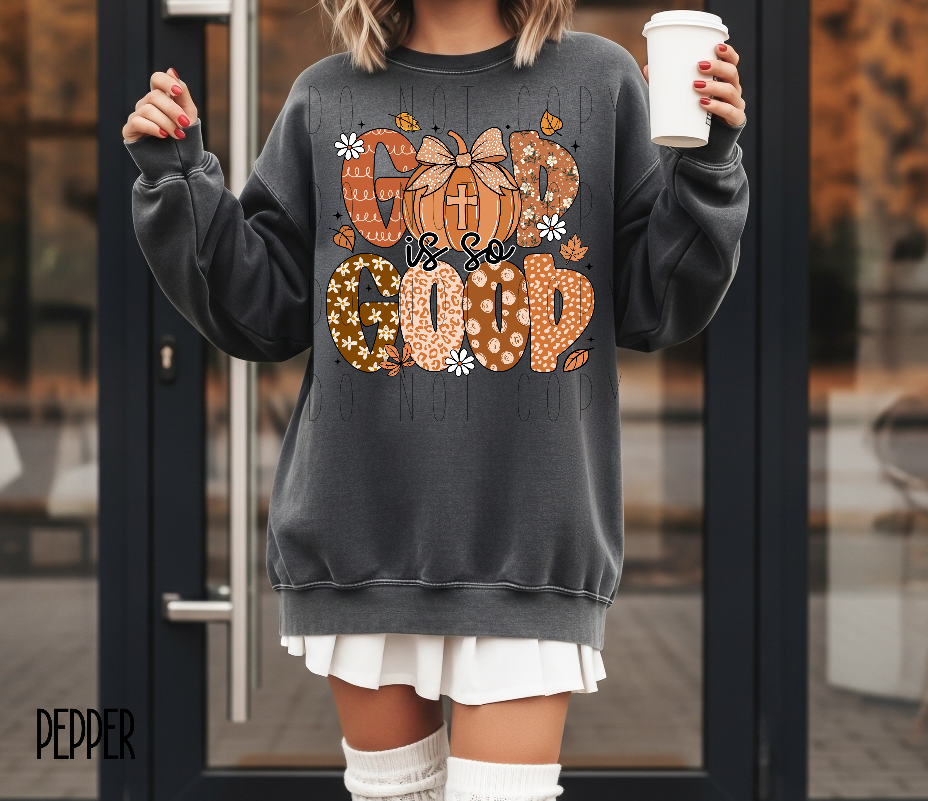 Comfort Colors Fall God Is So Good Long Sleeve Shirt