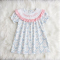Daddy’s Girl Coquette Rose Embroidered Dress