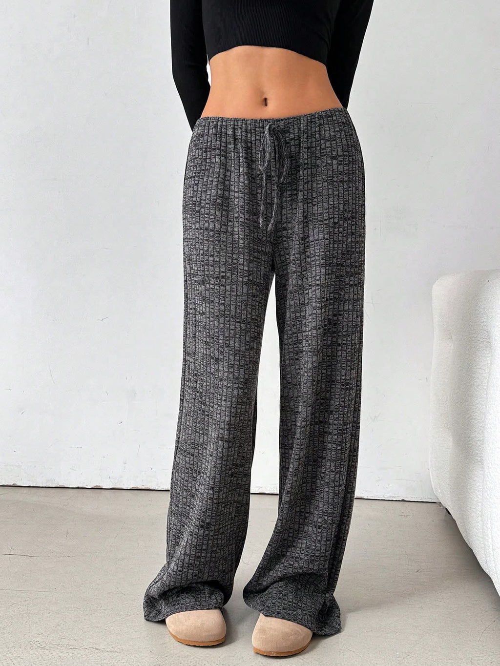 Women’s Striped Elastic Drawstring Pants {6 Options}