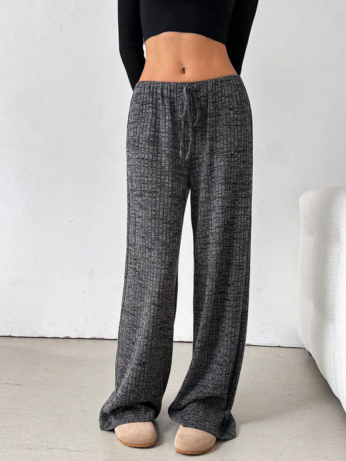 Women’s Striped Elastic Drawstring Pants {6 Options}