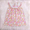 I Love Dad Smock Floral Dress