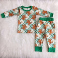 Green Plaid Gingerbread Lounge Set