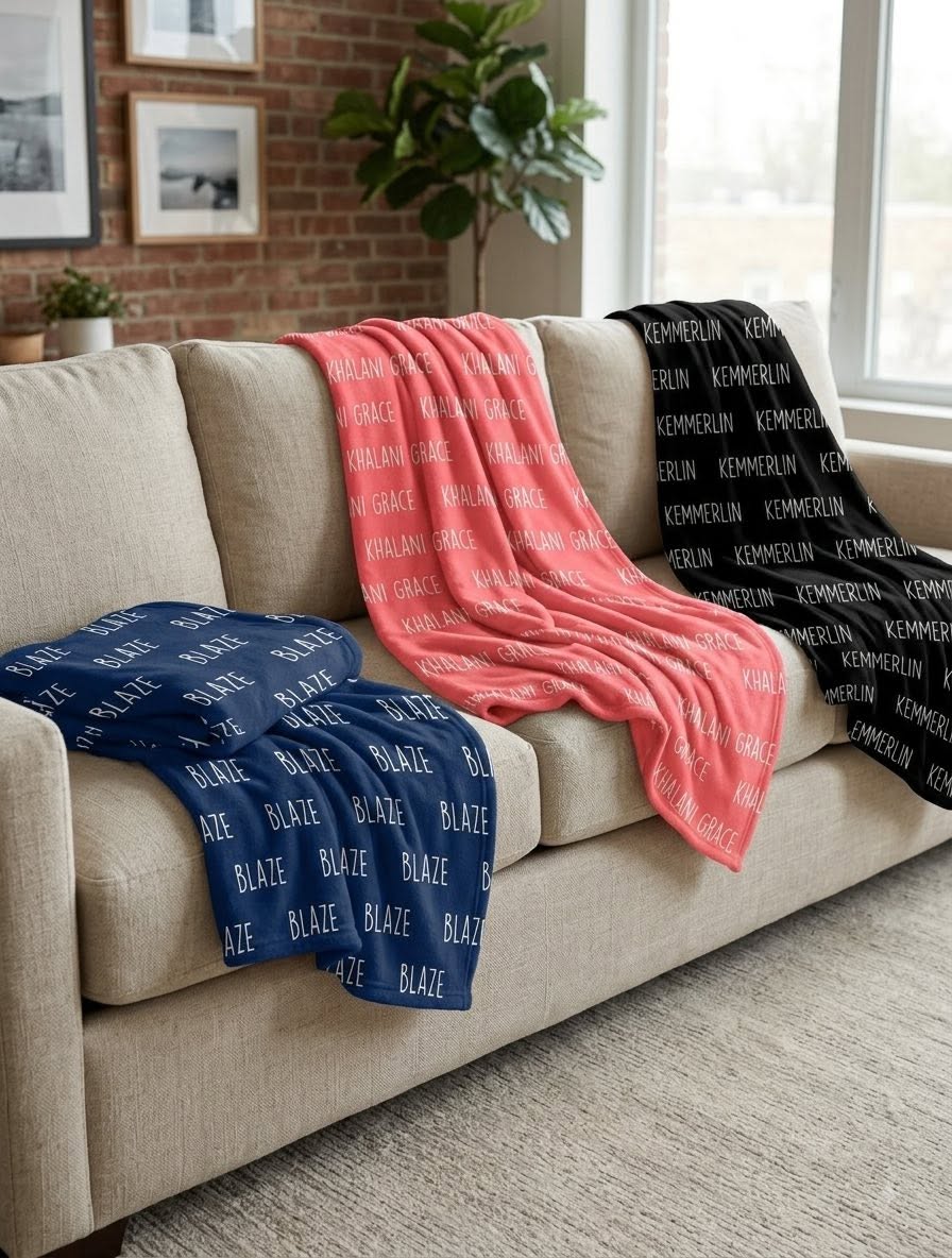 Personalized Name Blanket