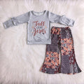 Fall For Jesus Top W/ Patchwork Fall Flares