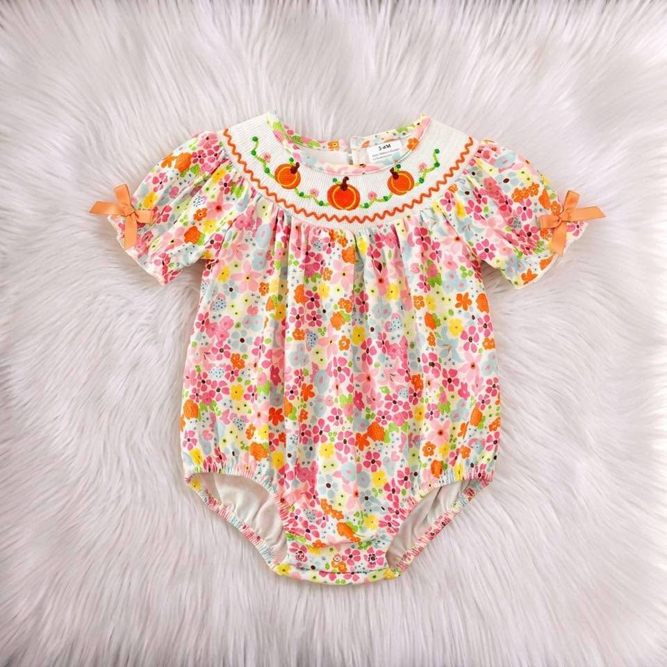 Floral Smock Pumpkin Bubble