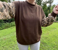 Camo Sleeve Sweatshirt