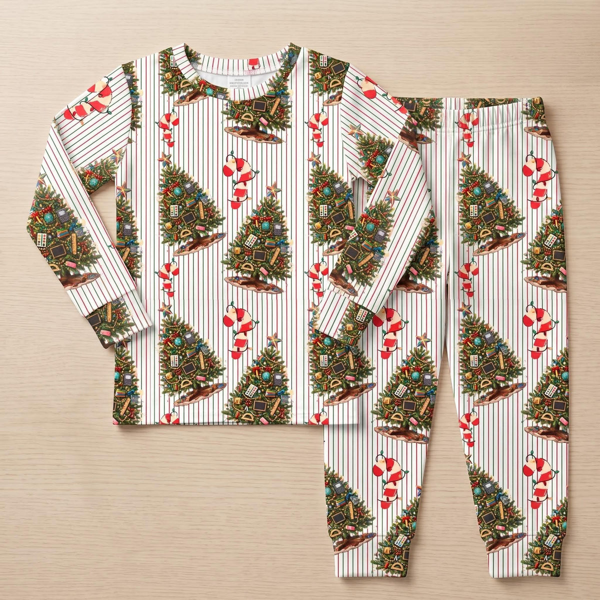 Pin Striped Christmas Tree Candy Cane - Lakisha Haskins
