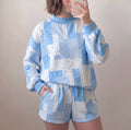 Loose-Fitted Floral Quilted Patterned 2PC Set