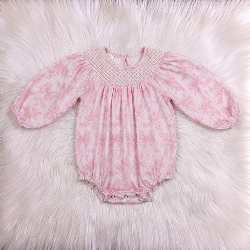 Pink Bows Smock Bubble