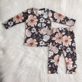 WS Pastel Floral Black Lounge Set
