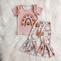 WS Pink Pumpkin Rainbow Top W/ Pumpkin Pink Bells
