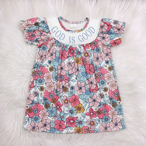 God Is Good Floral Dress