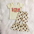 Cream Little Turkey Top W/ Turkey Bells