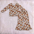 Pumpkin Pie Bows And Pumpkins Top W/ Flares
