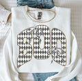 Gildan Checkered BOO Bow Tee + Crewneck