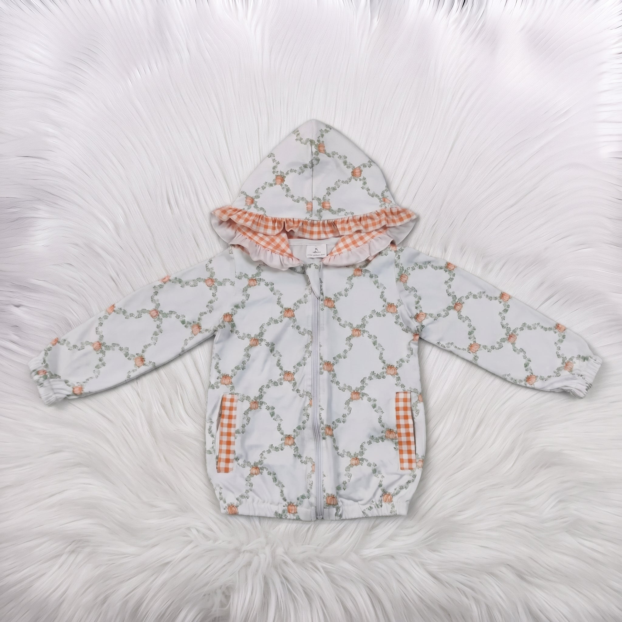 Floral Pumpkin ZIp Jacket